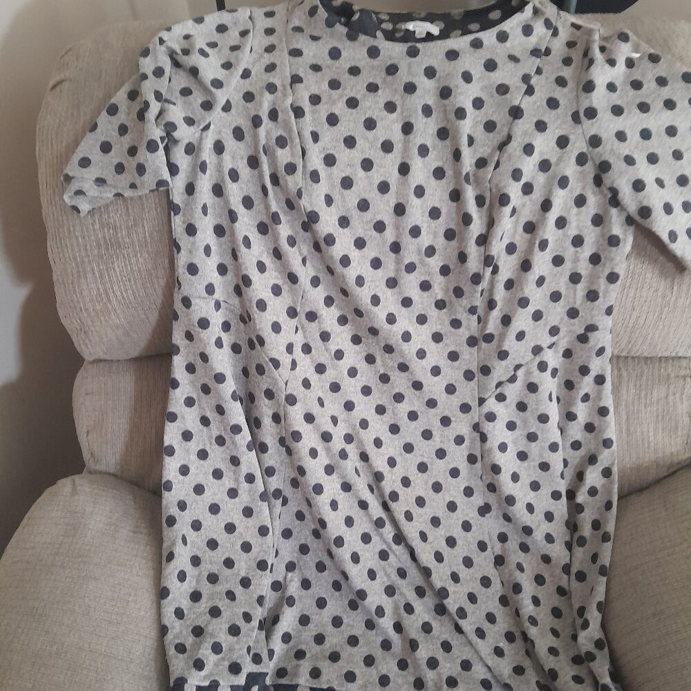 Polka dot long sweater dress size 2x